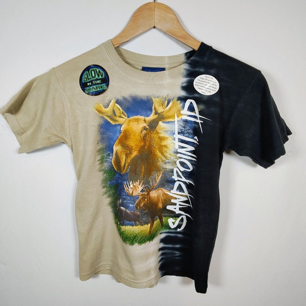 Kid-U-Not Boys Medium Sandpoint, ID Glow in‎ the Dark T-Shirt NWOT